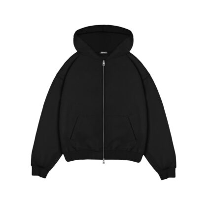 BLANCS ZIP HOODIE - BLACK