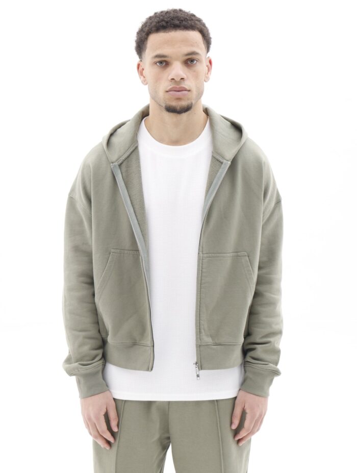BLANCS ZIP HOODIE - KHAKI
