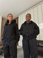 BLANCS ZIP HOODIE - BLACK