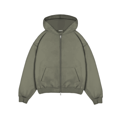 BLANCS ZIP HOODIE - KHAKI